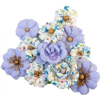 Prima Marketing Watercolor Floral Papierblumen - Blank Canvas